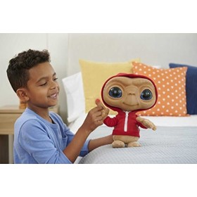 E.T l’Extra-Terrestre Peluche Figurine Spécial Anniversaire 40 ans 28 cm avec sons et lumières, jouet souple, à collectionn