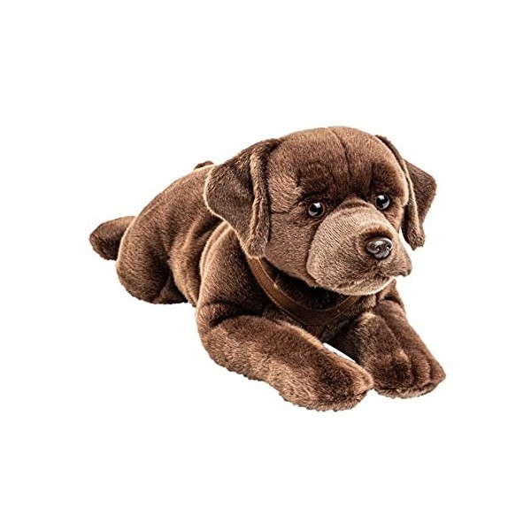 Uni-Toys - Labrador Marron, couché - 60 cm Longueur - Chien - Peluche, Doudou
