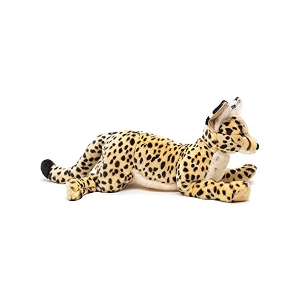 Uni-Toys - Chat Savannah, couché - 60 cm Longueur - Animal Domestique, Serval - Peluche, Doudou, Large