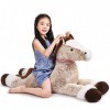 SNOWOLF Jouet en Peluche Géant Cheval Grand Animal en Peluche Jouet Poney Licorne Poupée en Peluche Cadeaux pour Enfants, Sai