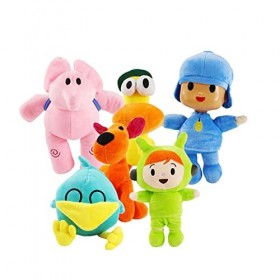 iFii Pocoyo Elly Pato Nina Sleepy Bird Loula Lot de 6 poupées douces en peluche 15,2 à 30,5 cm