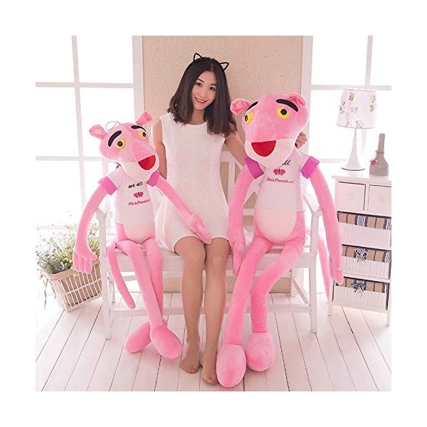 60-130cm Rose panthère Peluche Peluche Grande panthère poupées léopard en Peluche poupées pour Adolescents de la Mode très Do