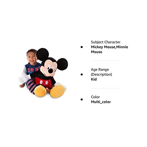 25 pouces de large en peluche Disney Disney Mickey Mouse en peluche Mickey Mouse japon importation 