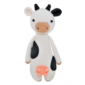 Vache peluche 28cm crocheté main Amigurumi Marshmallow Toys