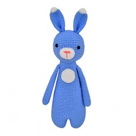 Lapin peluche 34cm crocheté main Amigurumi Marshmallow Toys