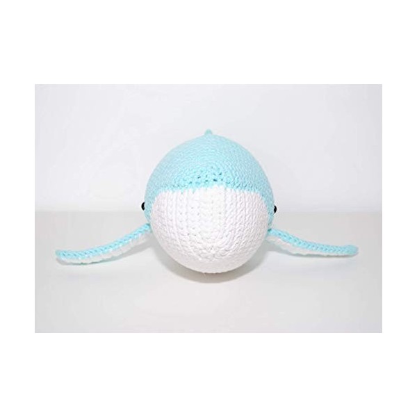 Baleine peluche 43cm crocheté main Amigurumi Marshmallow Toys