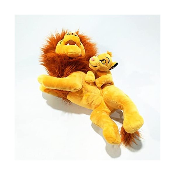 cgzlnl Lot de 2 jouets en peluche Le Roi Lion mignon Kawaii Simba et Mufasa en peluche, dessin animé Mufasa Poupées en peluch