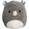 Squishmallow s Officiel Kellytoy Peluche souple 20,3 cm rhinocéros Irving 