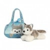 Aurora World Fancy Pals Pet Carrier, Peek-A-Boo Husky