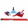 Theo Klein 6706 Vileda Mop Set I with Mop, Broom and Dustpan and Brush Set I In the Popular Vileda Design I Toy for Children 