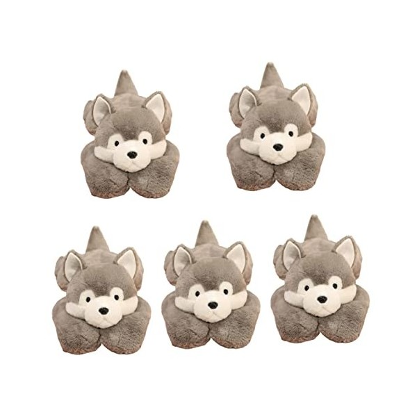 Toyvian 3 Pièces Oreiller De Poupée Gros Chien en Peluche Jouet en Peluche Poupée De Chiot Simulée Peluche Chiens Husky Peluc