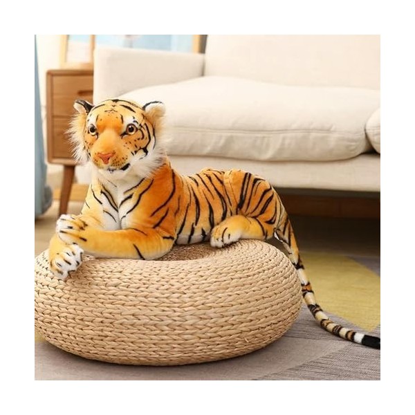 LfrAnk Grande Taille Tigre Peluche Jouet Animal Tigre poupée Enfants décoration Cadeau d’Anniversaire Cadeau de Noël 90cm 1