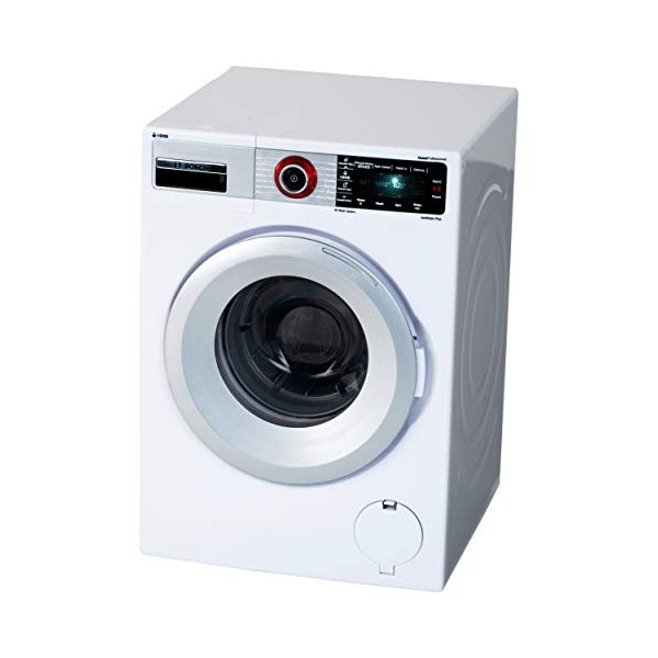 Theo Klein 9213 Bosch Lave-Linge Quatre Programmes de Lavage et Bruits Identiques aux Originaux Fonctionne Avec Ou Sans Eau J