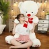 NOpinz Nouveau Ours en Peluche de Haute qualité avec écharpe en Peluche Ours en Peluche poupée Oreiller Enfants Anniversaire 