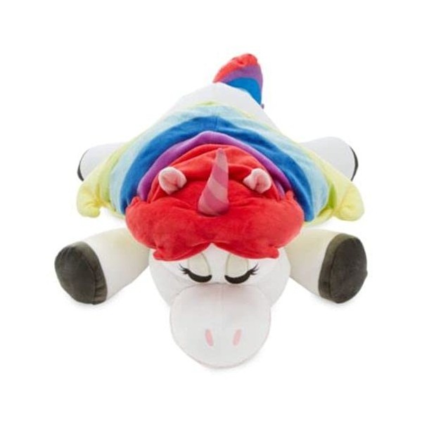 Grande peluche en forme de licorne arc-en-ciel Cuddleez 63,5 cm