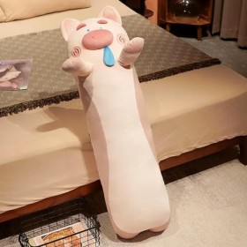 KiLoom Nouveau Peluche Chien en Peluche Oreiller Jouets Doux Long Ours Cochon Coussin De Couchage Poupées pour Garçons Filles