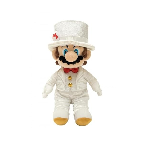 Sanei Super Mario Odyssey Peluche Premium Box Mario Wedding 40CM /4 blanc 75SM0072