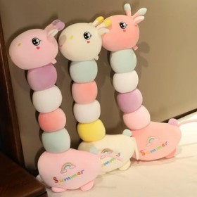 Kawaii Animal Chenille poupée Peluche cerf Jouet Enfants Long Oreiller Fille créatif Cadeau d’Anniversaire Cadeau de Noël 120