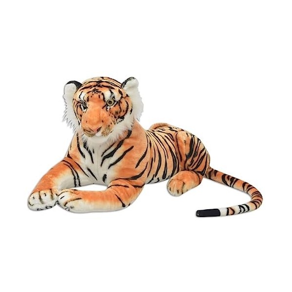 Toshilian Peluche Géante, Jouet danimaux en Peluche Jouet Enfant Tigre en Peluche Marron XXL