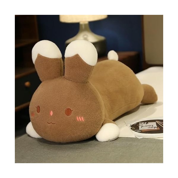 Géant Mignon Lapin en Peluche Jouet en Peluche Animal Lapin Oreiller Doux Mignon Poupée Kawaii Enfants Cadeaux De Noël 90cm 3