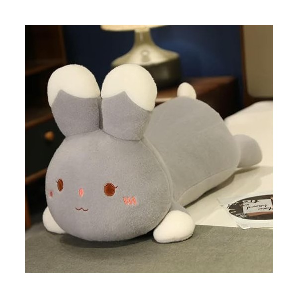 Géant Mignon Lapin en Peluche Jouet en Peluche Animal Lapin Oreiller Doux Mignon Poupée Kawaii Enfants Cadeaux De Noël 90cm 3