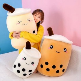 PaMut Bubble Lait thé Peluche Jouet en Peluche Lait thé poupée Fruits Tasse à thé Oreiller Enfants Jouets Cadeaux d’Anniversa