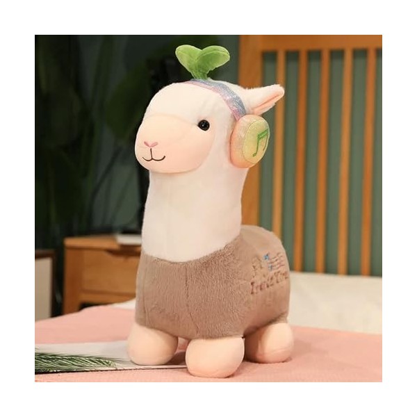 LfrAnk Écouteurs Mignons, Jouet en Laine, poupée en Laine Mignonne, Oreiller Animal Doux en Peluche, Cadeau de Noël pour Les 