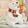 Mignon Géant Ours Polaire en Peluche Jouet Kawaii Noël Style Ours Coussin en Peluche Animal Enfants Cadeaux 60cm 2