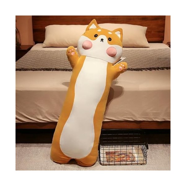 GagaLu Animal Peluche Long Oreiller Dessin animé Peluche câlin poupée Lapin Dinosaure Cochon Husky Ours Enfants Anniversaire 