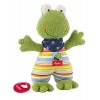 sigikid 48895, fille et garçon, peluche musicale grenouille, vert/bleu, Fortis Frog