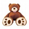 Lifestyle & More Ours en Peluche géant Brun foncé 160 cm XXL Doudou velouté