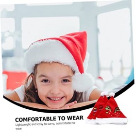 Abaodam 12 Pièces Bonnet De Noel à Paillettes Bonnet De Noel en Peluche Chapeau De Costume De Paillettes Bonnet De Noel Adult