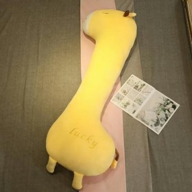NOpinz Coussin Animal en Peluche, Girafe, poupée en Peluche, Cadeau de Noël, Cadeau d’Anniversaire pour Enfant 120cm 1