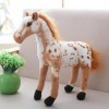 SaruEL Cheval Peluche Jouets Mignon en Peluche Animal Poupée Doux Cheval Jouets Enfants Cadeau D’Anniversaire Décoration À La