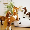 SaruEL Cheval Peluche Jouets Mignon en Peluche Animal Poupée Doux Cheval Jouets Enfants Cadeau D’Anniversaire Décoration À La