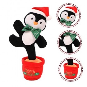 ibasenice 2 Pièces Jouet Chantant De Noël Jouets Parlants De Noël Jouet Parlant De Noël Peluche De Vacances Interactive Jouet