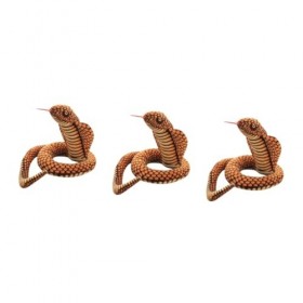 ibasenice 3 Pièces Se Tortiller Serpent Figurine De Serpent Simulé Accessoires De Maison Hantée Faux Accessoire De Serpent Ac