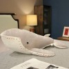 EacTEL Baleine Géante Peluche Jouet Grande Taille Marine Animal Oreiller De Couchage Doux Grand Requin Bleu Poupée Modèle Enf