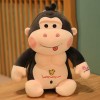 Dessin animé Orang-outan Banane Singe Peluche Peluche Animal Jouet Oreiller poupée Stretch Velours Tissu Confortable Doux Cad