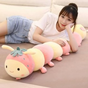 PaMut Mignon Fruit Chenille poupée Peluche Jouet Conforts Enfants Oreiller de Couchage Long Oreiller Petite Fille Cadeau poup
