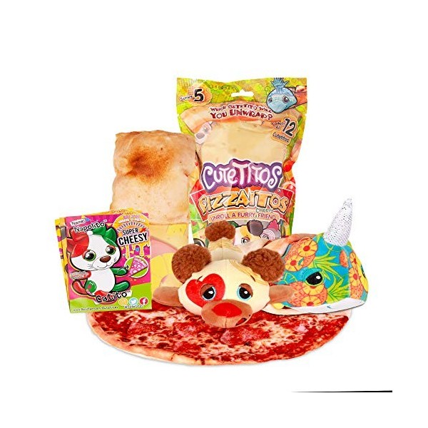 Cutetitos Pizzaitos - Peluche à Collectionner en Peluche Surprise - 3 Ans et Plus - Série 5