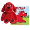 Aurora World Clifford The Big Red Dog Coffret cadeau en peluche et livre de contes 27,9 cm