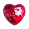 Giantmicrobes Boîte en forme de cœur avec inscription « COVID with Love » – Spread The Love avec adorable boîte en forme de c