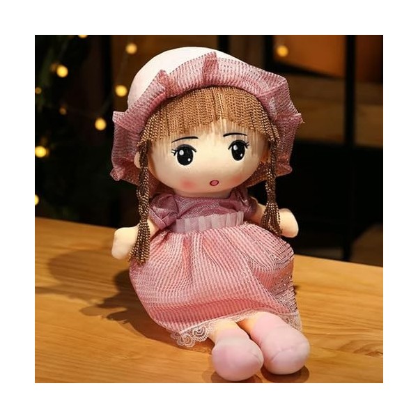 LfrAnk Kawaii Peluche Robe Fille Peluche Jouet Mignon Porter Jupe Fille Oreiller Peluche poupée Cadeau d’Anniversaire Cadeau 