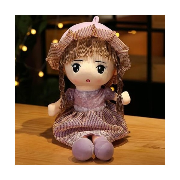 LfrAnk Kawaii Peluche Robe Fille Peluche Jouet Mignon Porter Jupe Fille Oreiller Peluche poupée Cadeau d’Anniversaire Cadeau 