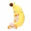 USHOBE 1 Jeu Oreiller Banane Singe en Peluche Jouet Banane Moelleux Banane Kawaii Oreiller Câlin Peluche Canard Banane Oreill