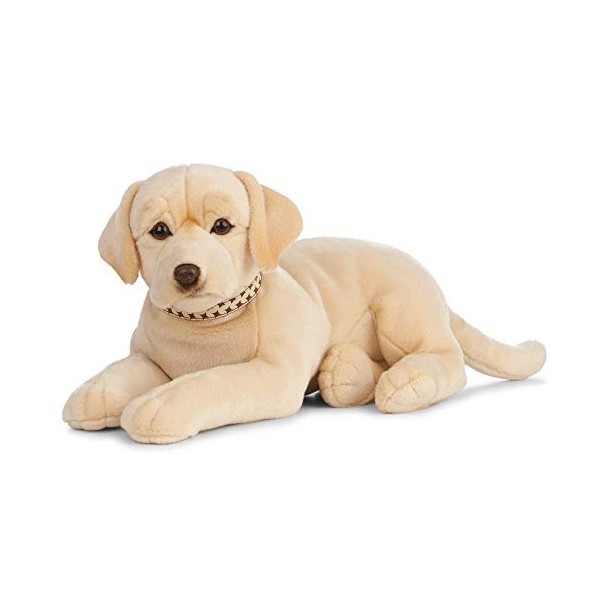 Living Nature Golden Labrador Géant, Chien en Peluche Doux et Réaliste, Peluche Écologique Naturli, 60cm