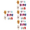 Abaodam 60 Pièces Porte-clés Ours en Peluche Mini Ours pour Le Bricolage Décoration De Baby Shower Jouets De Poupées Articulé