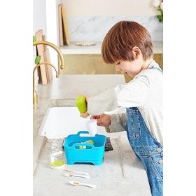 Laver et Frotter Joseph Joseph | Kit de Nettoyage pour Les Enfants dès 3&nbsp;Ans | avec Couverts et Vaisselle aux Couleurs Change