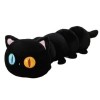 KiLoom Peluche Chat Oreiller Chenille Ver Canapé Coussin en Peluche Animal Chenilles Doudou Poupée Créative Jouets pour Garço